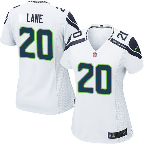 Women's Limited Jeremy Lane Nike Jersey White Road - #20 NFL Seattle Seahawks